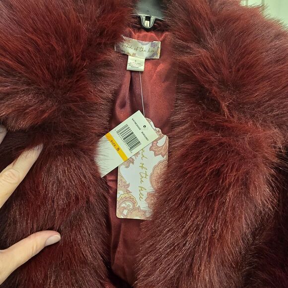 NWT Sz S Band of the Free Faux Fur Jacket - Picture 6 of 6